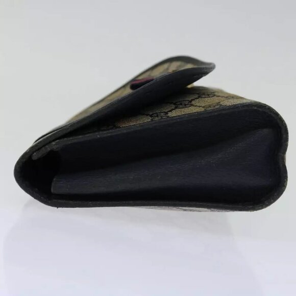 GUCCI GG Supreme Sherry Line Clutch Bag PVC Navy Red 89 01 030 Auth - Picture 4 of 13